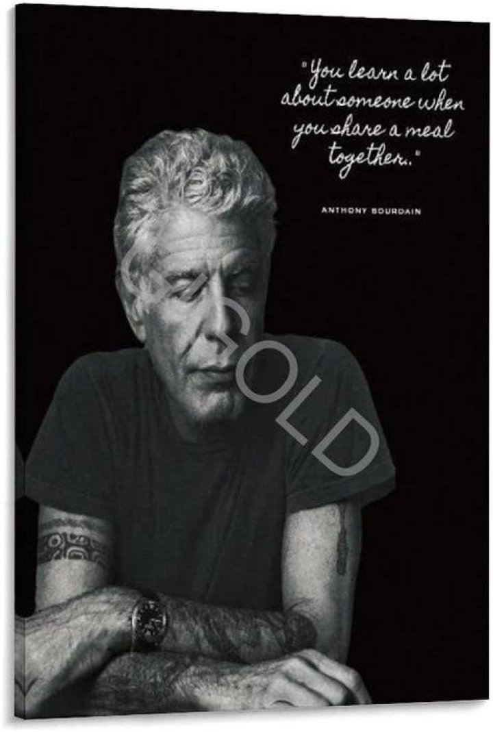 Anthony Bourdain Canvas Prints Redbubble