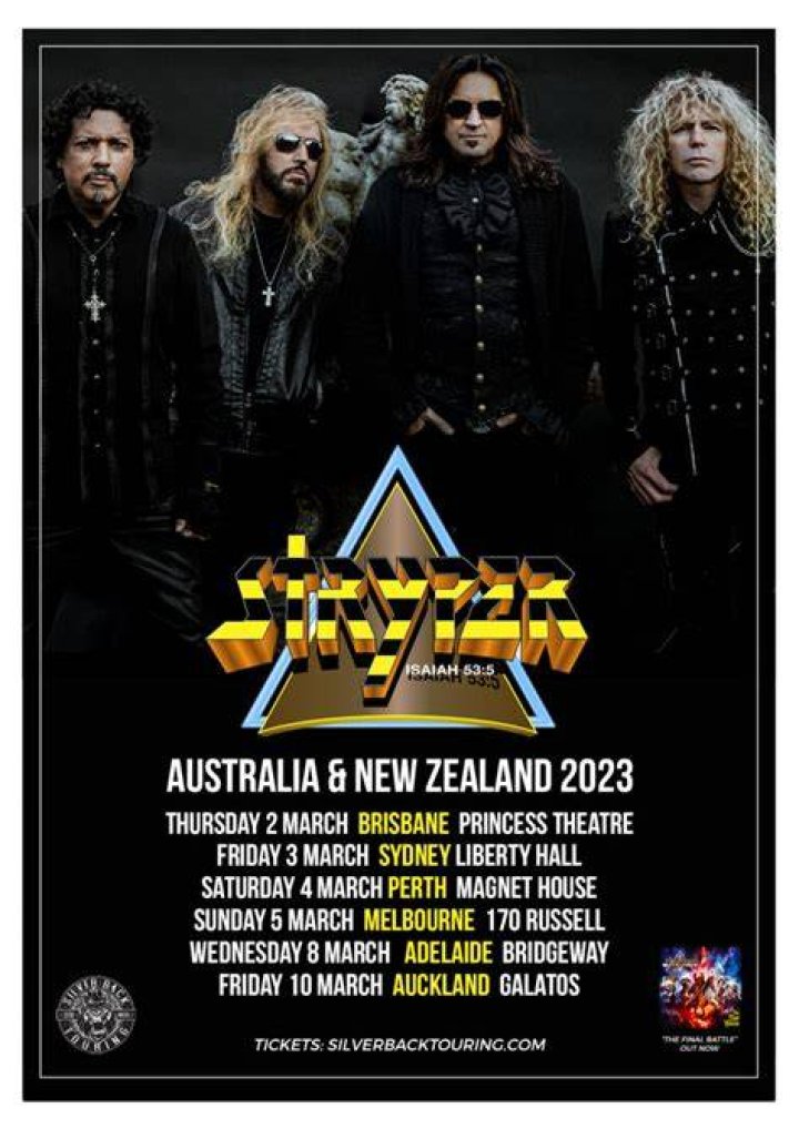 Stryper tour dates 2022 2023. Stryper tickets and concerts Wegow Spain